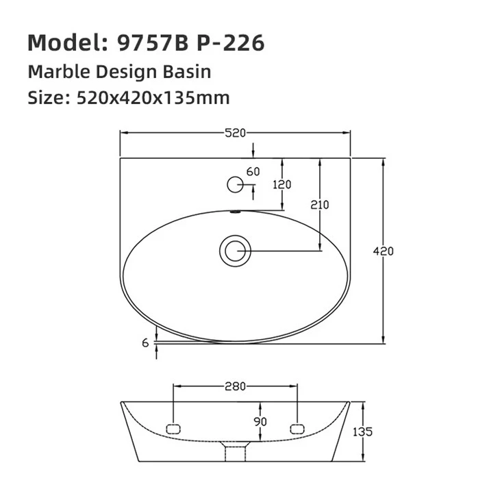 standard sink sizes bathroom