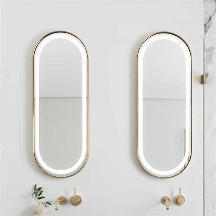 oval framed bathroom mirrors